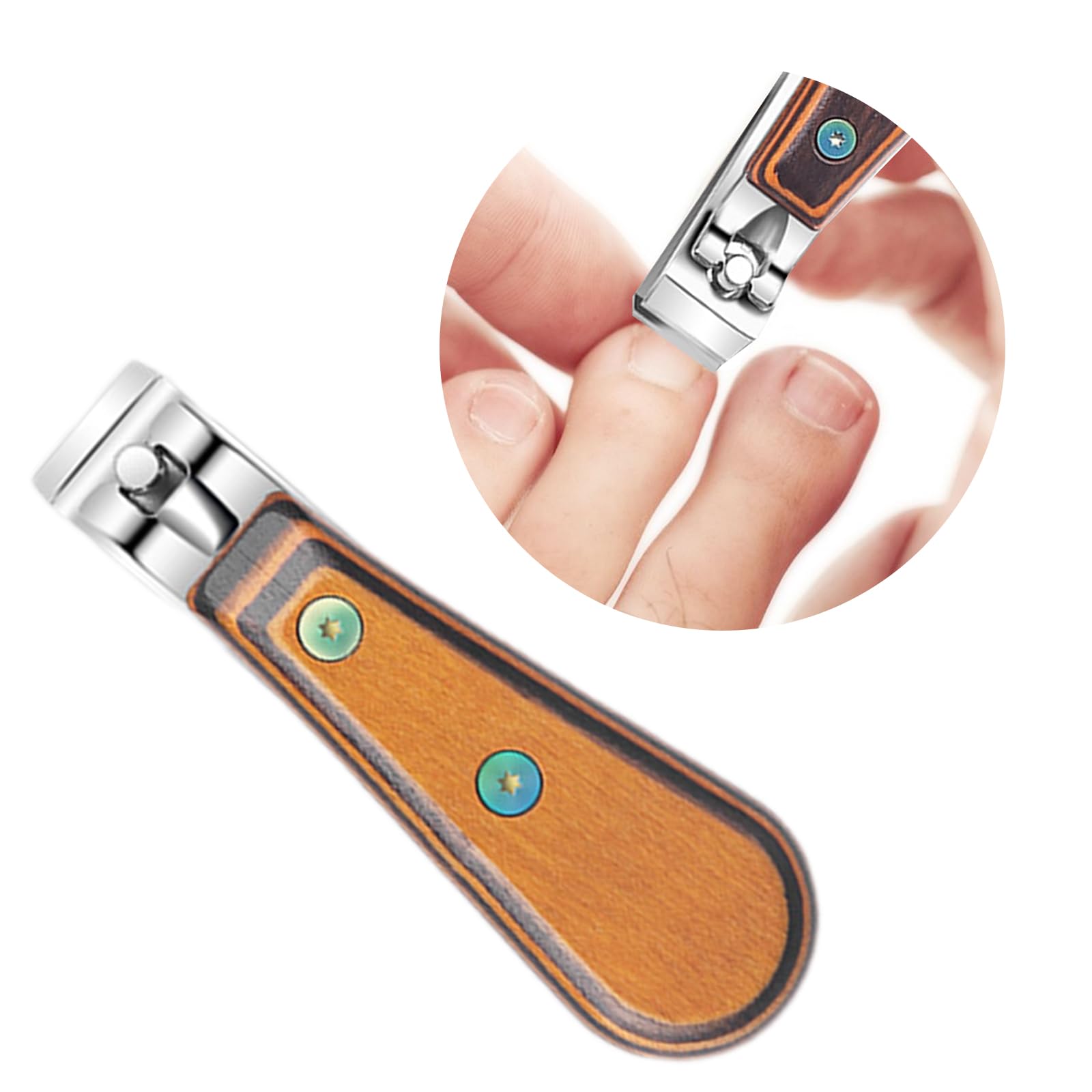 Stainless Steel Straight Toenail Trimmer Cutter for Thick and Ingrown Toenails