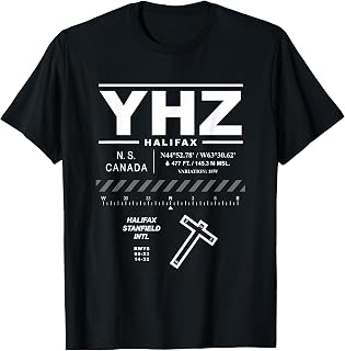 Halifax Stanfield Int'l Airport Nova Scotia Canada YHZ T-Shirt