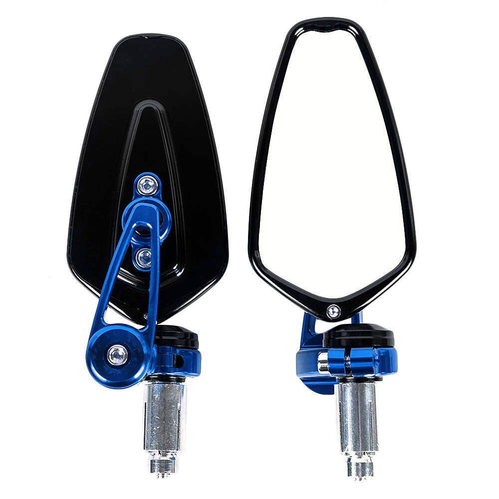 aluminium rétroviseur extrémité du moto guidon 22mm pour Yamaha pour Kawasaki