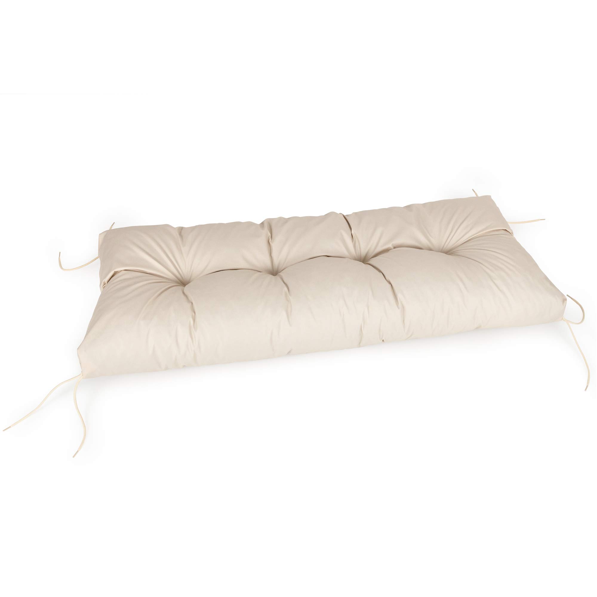 Spatium Cojines para Bancos Funda desenfundable, Impermeable 30 tamaños para Elegir de 7 Colores(110 x 40 x 10cm Beige)
