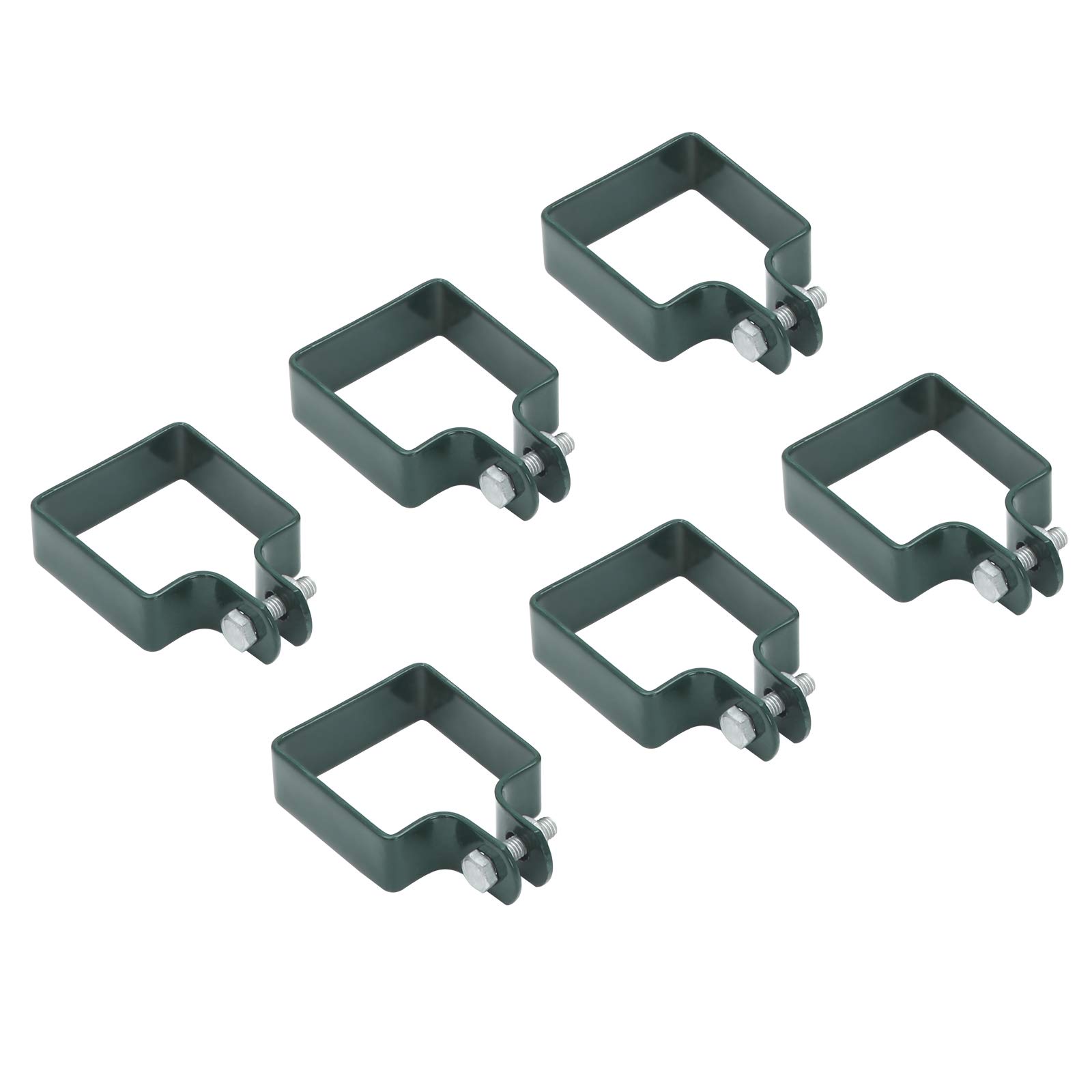 SONGMICS Puerta de Jardín de Acero Galvanizado, Puerta para Valla, con Cerradura, Manija y Llave, 106 x 150 cm (Largo x Alto), Verde GGD200L