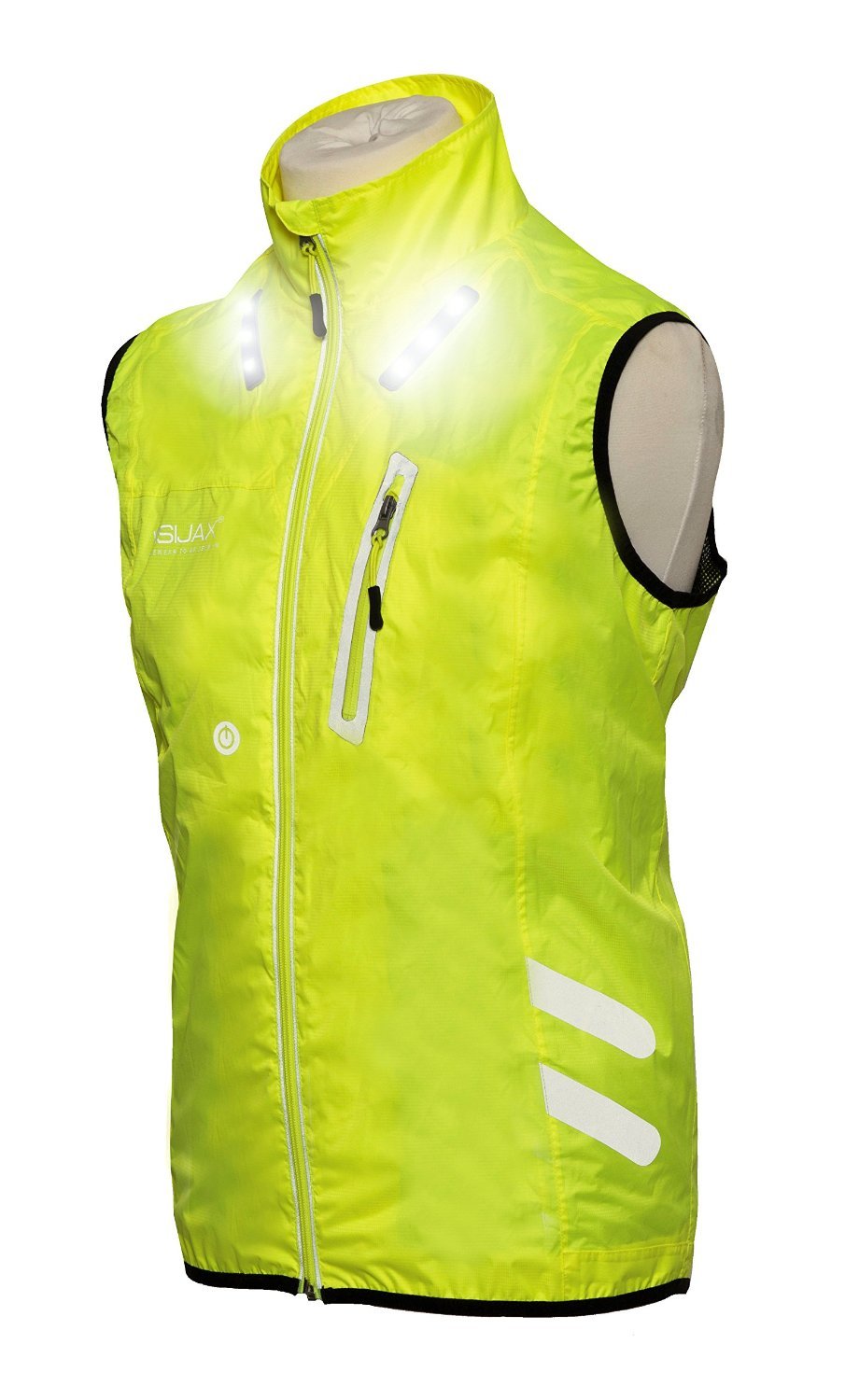 VisijaxGilet LED Unisex Vest: Hi Vis Yellow 2XL