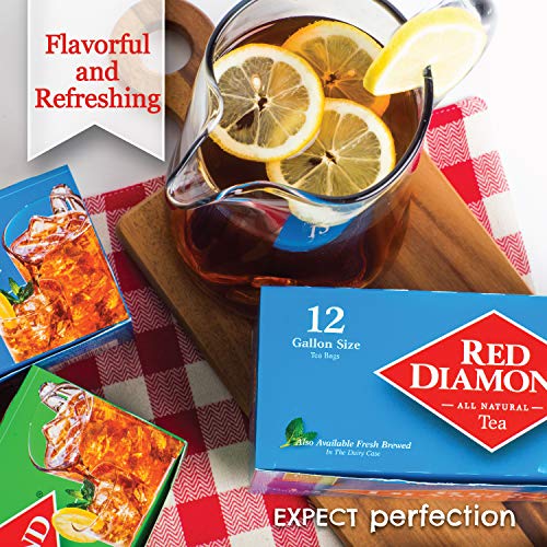 Red Diamond Iced Tea Bags, Family Size Tea Bags, Delicious And Freshly Brewed Taste, Special Premium Blend, 36 Count Quart-Size Bags (12 Pack - 432 Count) #TOP4
