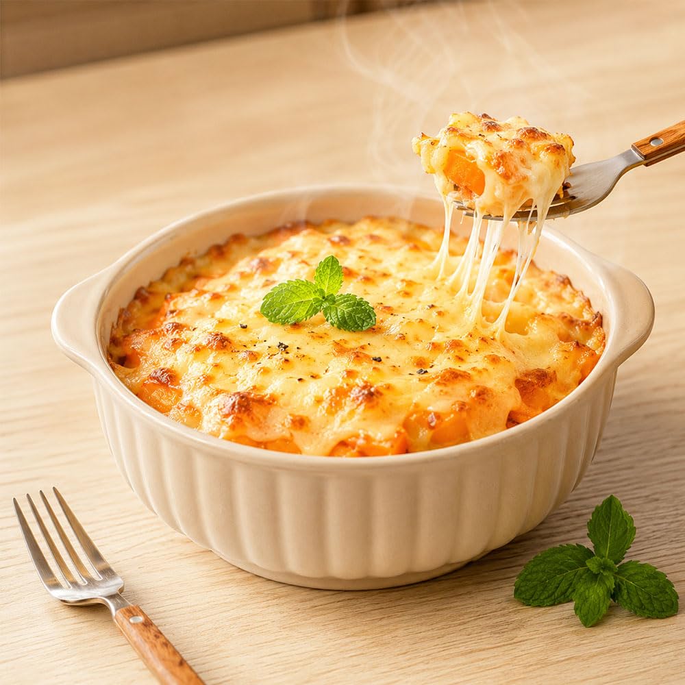2 teglie rotonde in ceramica per lasagne