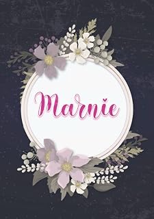 Marnie: Notebook A5 | Personalized name Marnie | Birthday gift for women, girl, mom, sister, daughter ... | Cover: floral | 120 lined pages journal, small size A5 (ca. 6 x 9 inches)