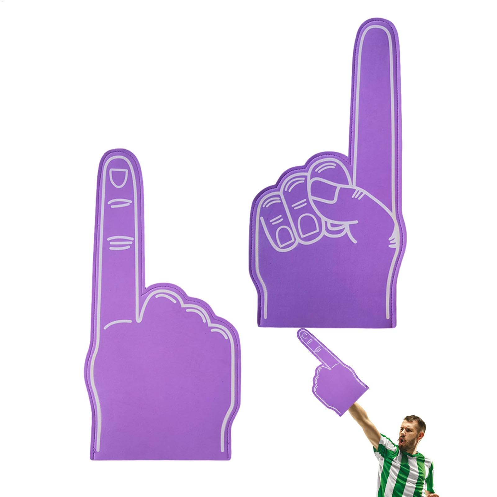 2PCS Foam Finger, Foam Finger Pointer Gladiators for Sports Fans Inspiring Cheering, Giant Foam Hands Gladiators, Big Foam Hand Gloves Party Favors for Sports Events Cheering