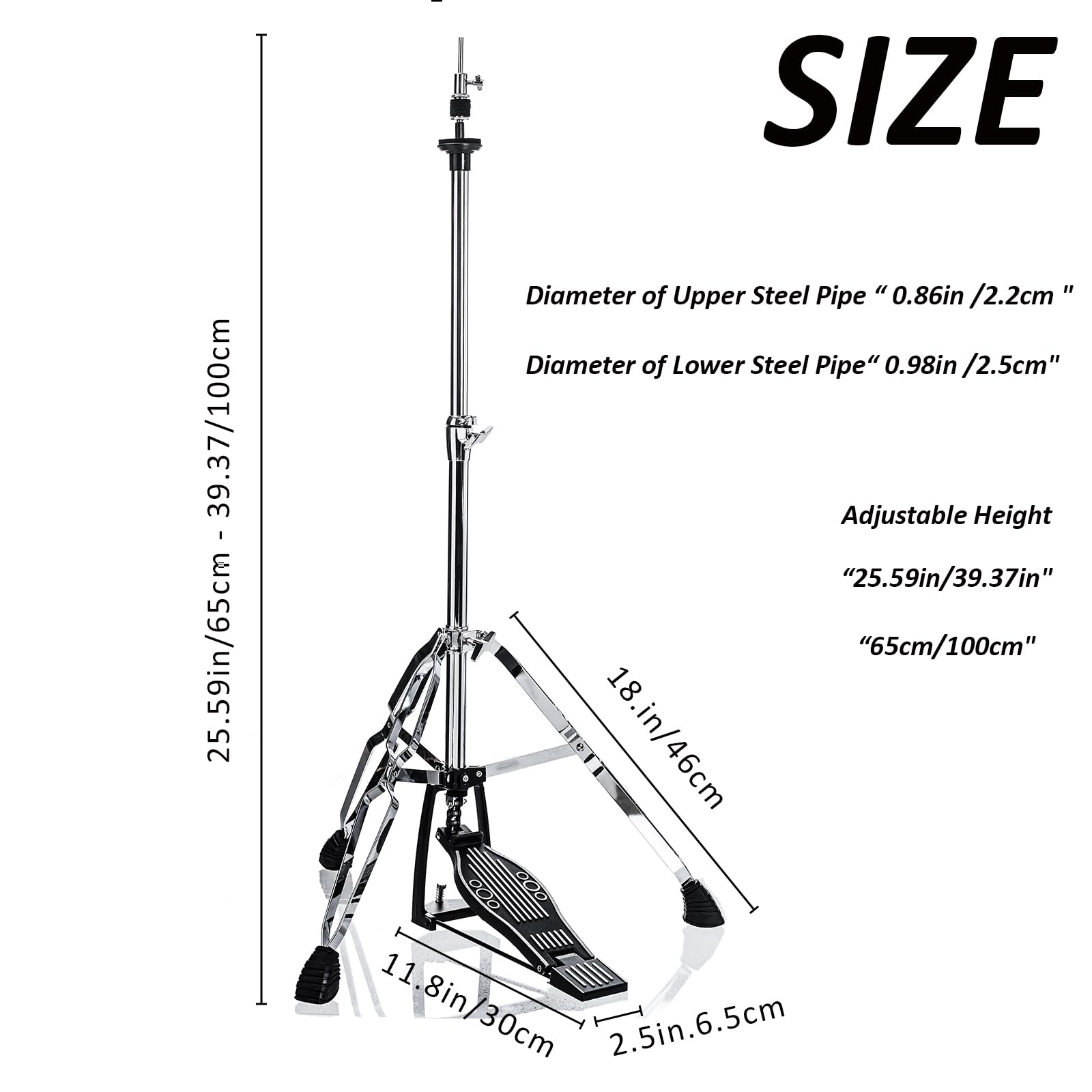 Supporto per charleston, supporto per Hi-Hat, Hi hat stand (V-CC-ST09)