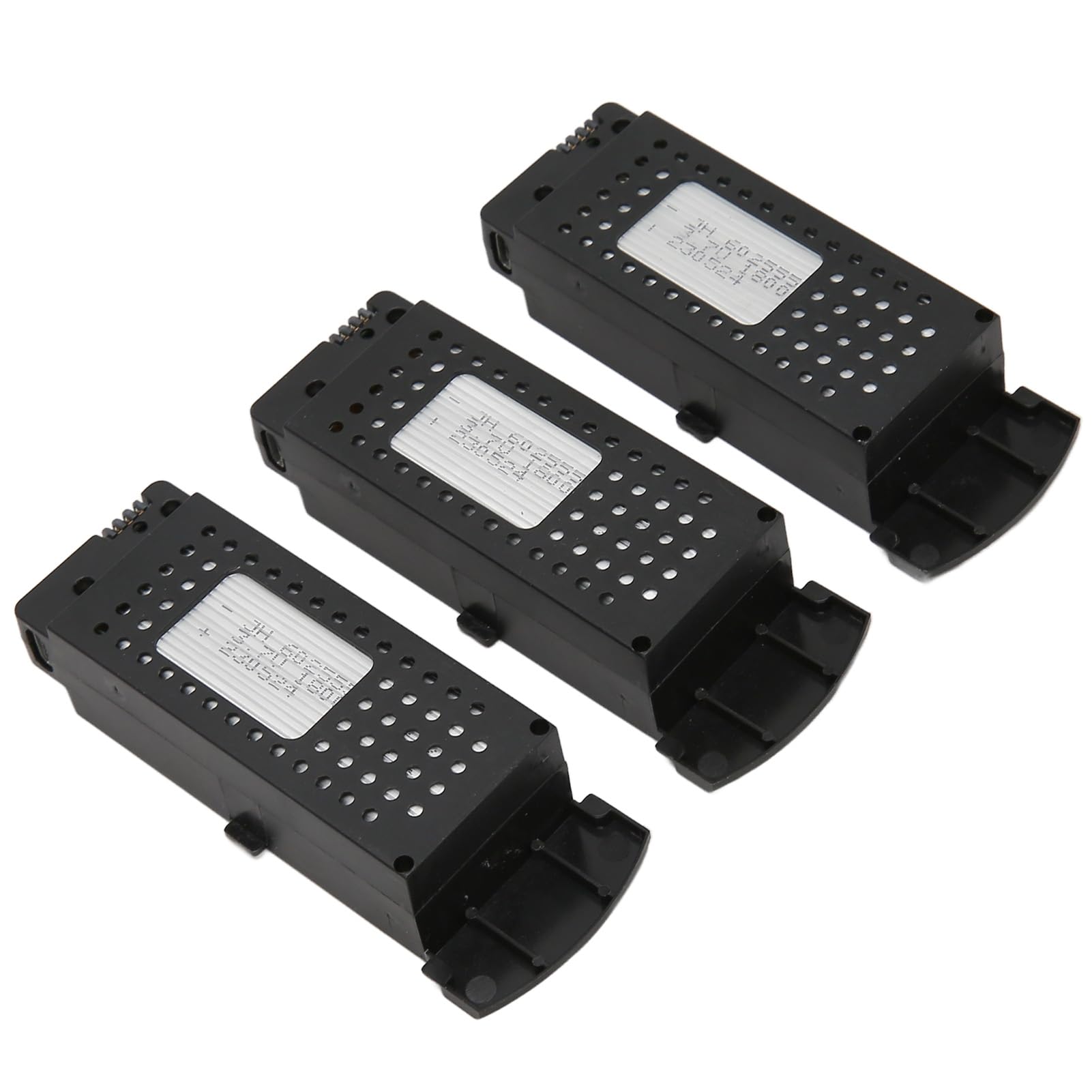 3pcs 3.7V 1800mAh Drone Lipo Batterie de Remplacement Compatible avec SG S6 G6 Q6 RC UAV Drone, RC Quadcopter Drone Batterie au Lithium avec 1 Remorquage 3 Câble de Charge