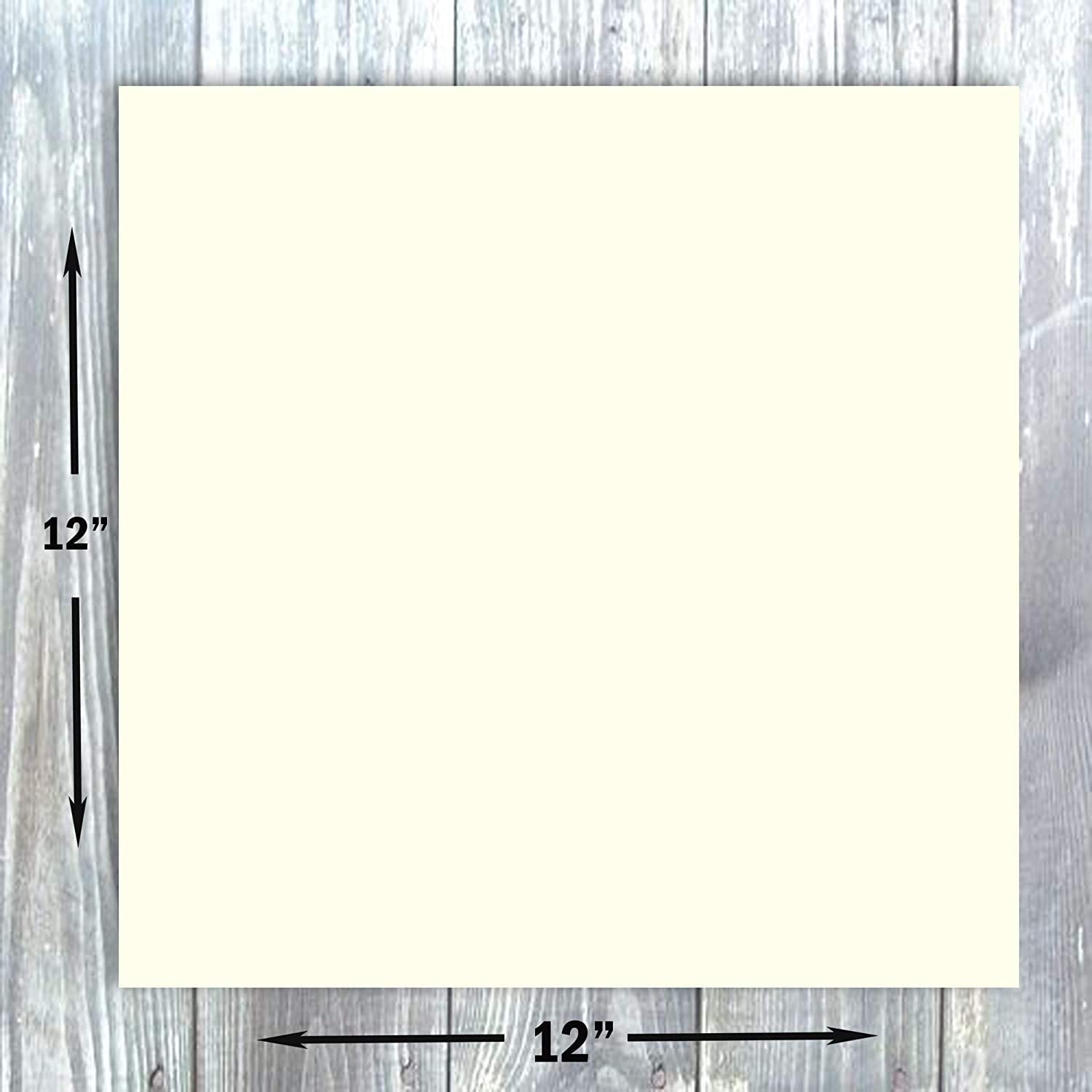 Hamilco Papier do scrapbookingu 12 x 12 kremowy karton 45 kg okładka – opakowanie 25 szt