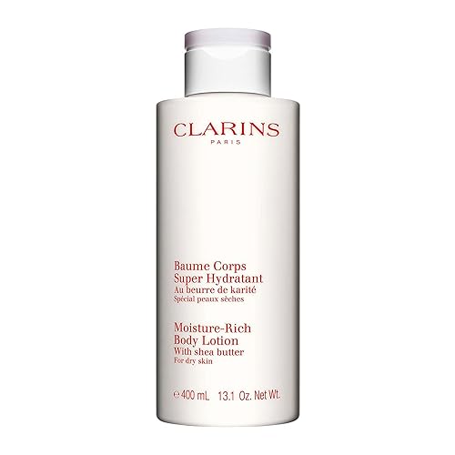 Clarins Moisture-Rich Body Lotion | Intensely Hydrates | Nourishes, Softens and Smoothes | Non-Greasy and Fast Absorbing | 88% Natural Ingredients |