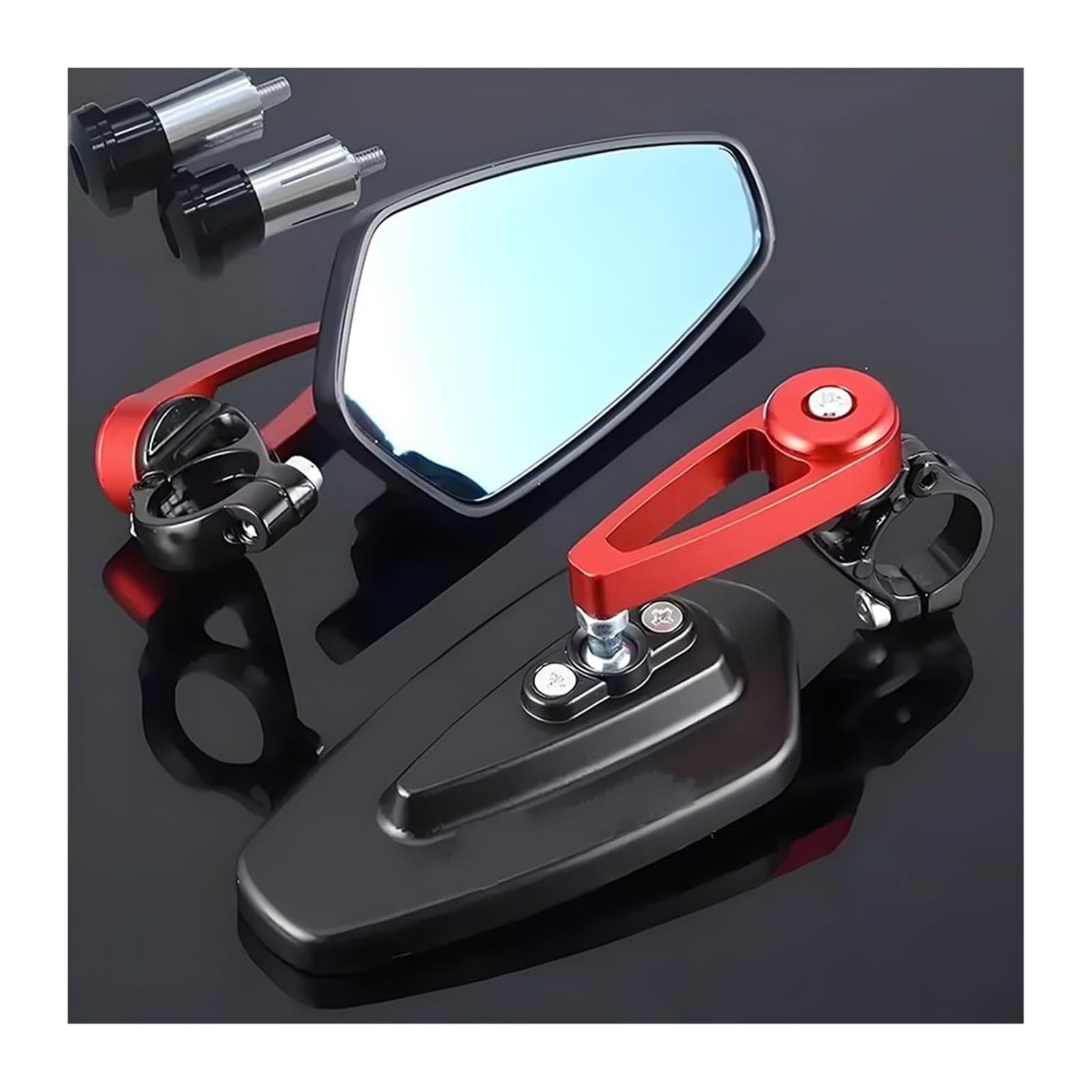 Espejo Retrovisor Motocicleta por R125 1 Par Espejo Retrovisor Motocicleta Manillar Universal Scooter(D)