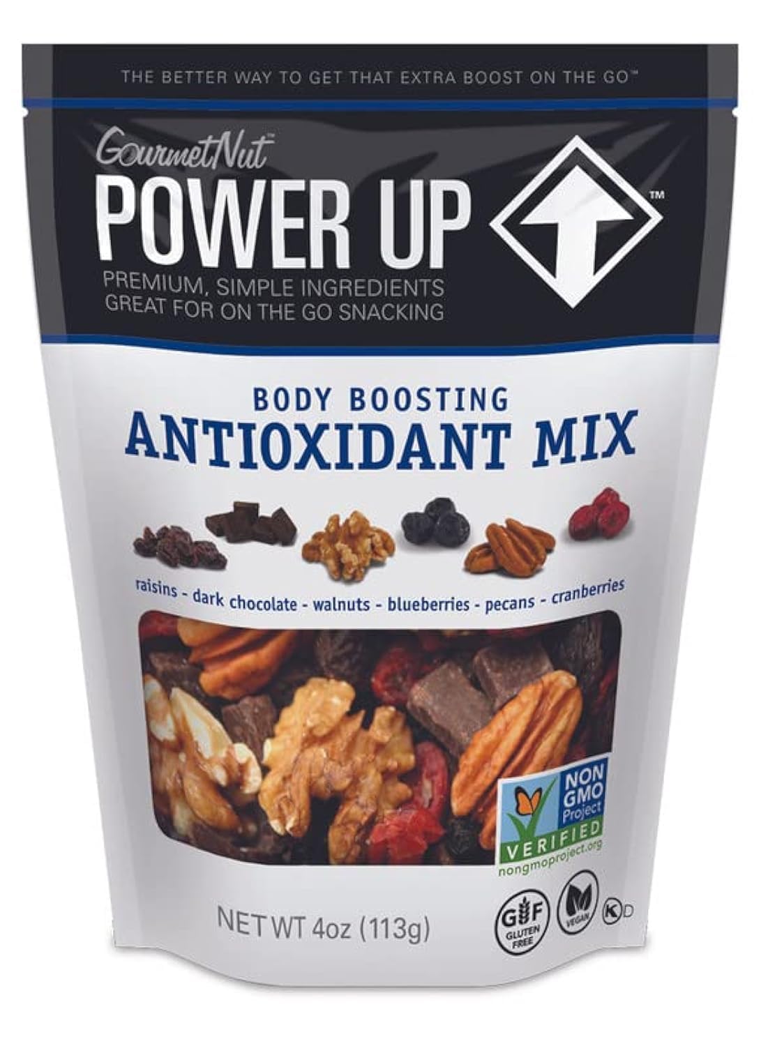Power Up - Antioxidant Trail Mix Nuts Chocolate Power Up 113g
