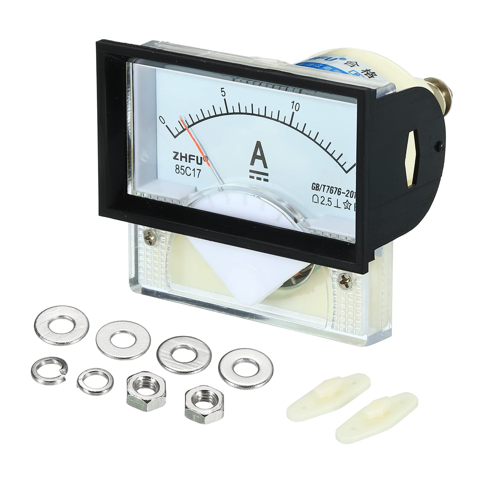 YOKIVE Analog Panel Ammeter, 85C1 Ampere Meter Current Tester, Great for Office Art, Home, Daily Use (DC 0-15A)