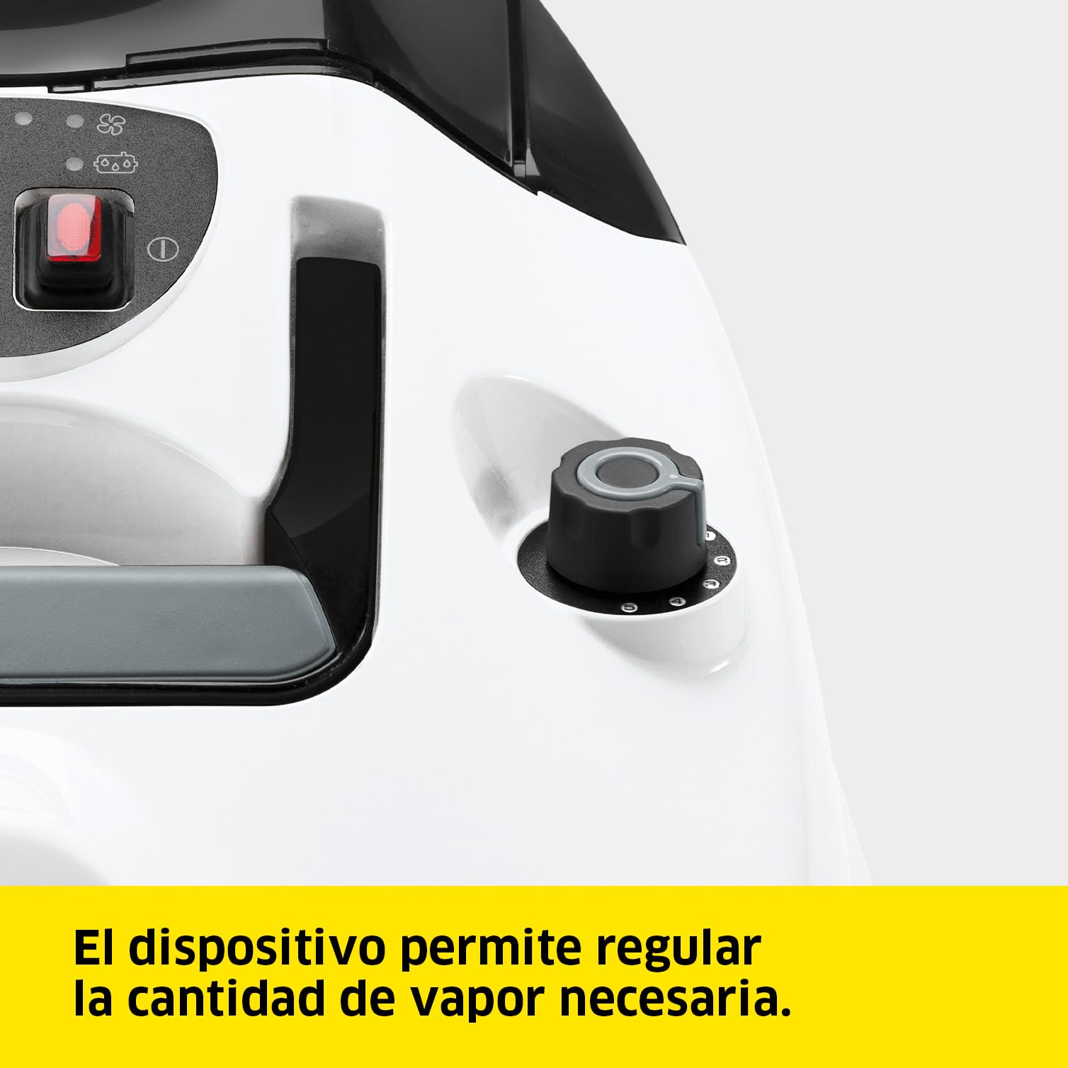 Kärcher Limpiadora de Vapor con Aspiración SV 7, Presión: máx. 4 bar, Calentamiento: 5 min, Aspiración y Vapor Regulables, Doble Depósito, Kit Limpieza de Suelo, Boquillas, Pincel para Muebles