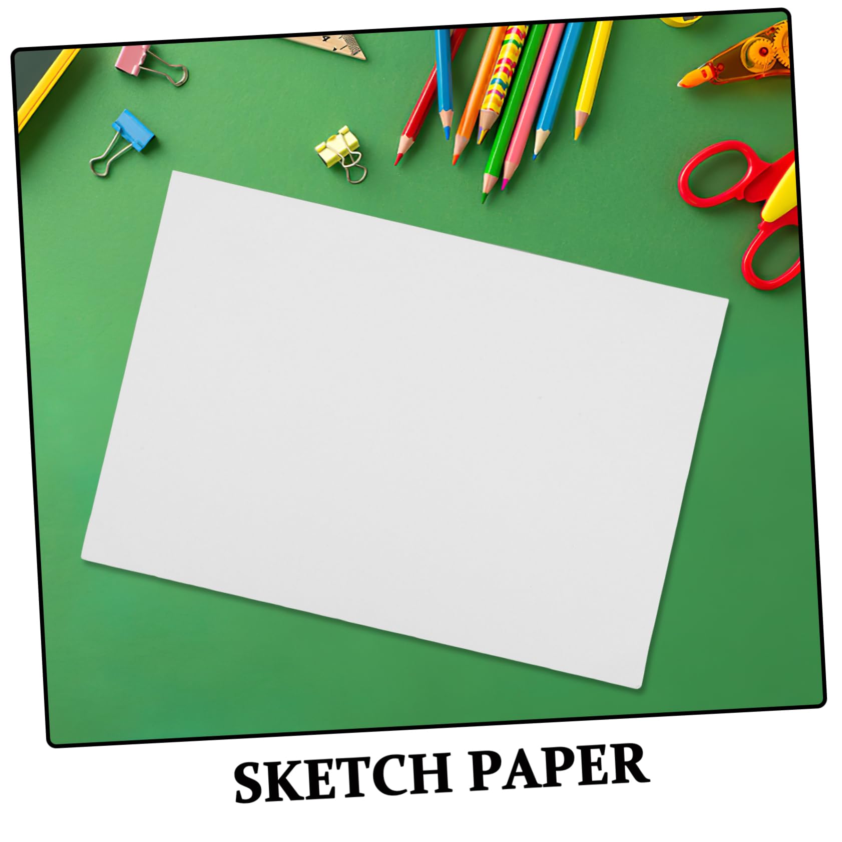 Papel de Dibujo Blanco para Bocetos, 100 Hojas A4 para Niños