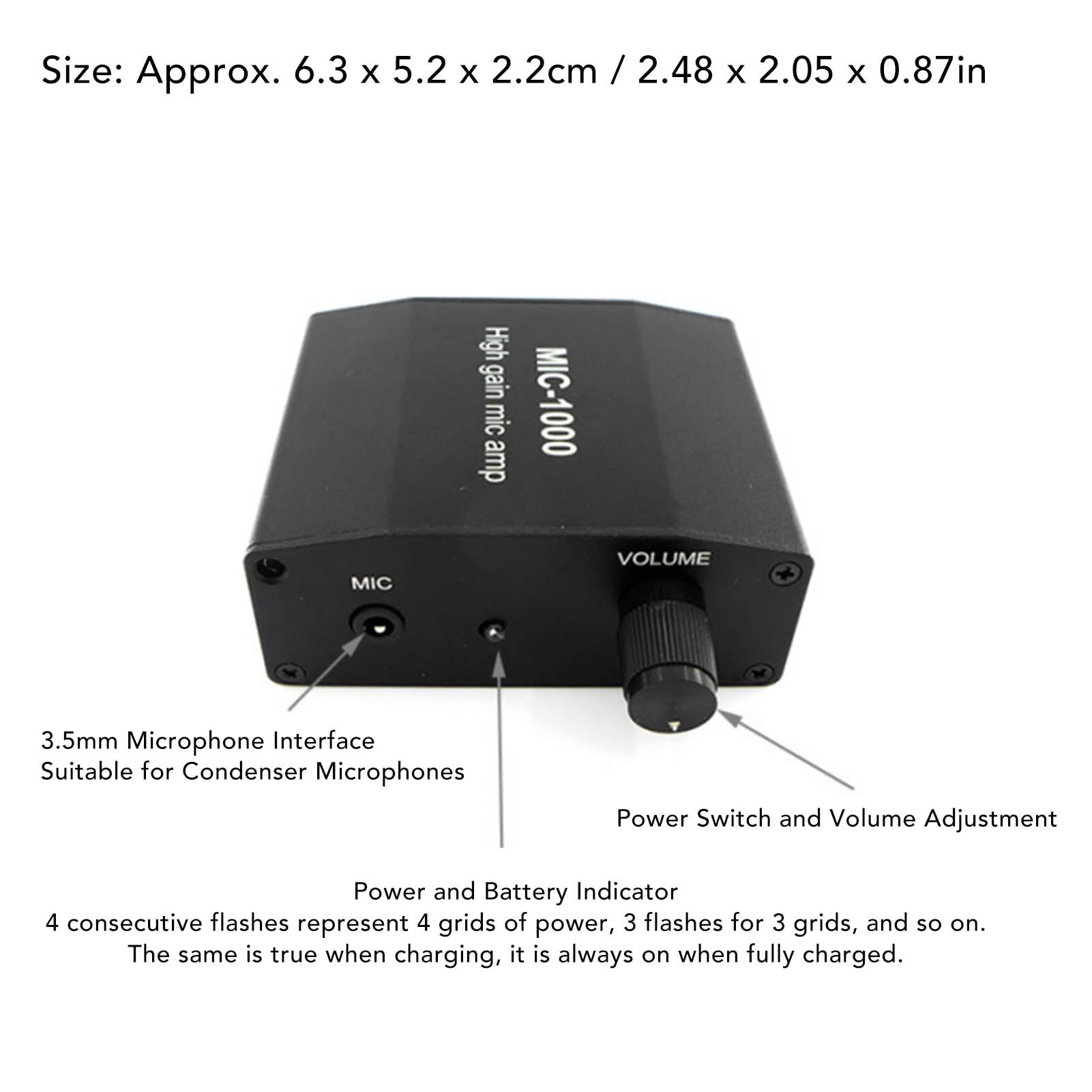 Amazon | マイクロフォンアンプ マイクアンプ 1000倍の増幅 コンパクト