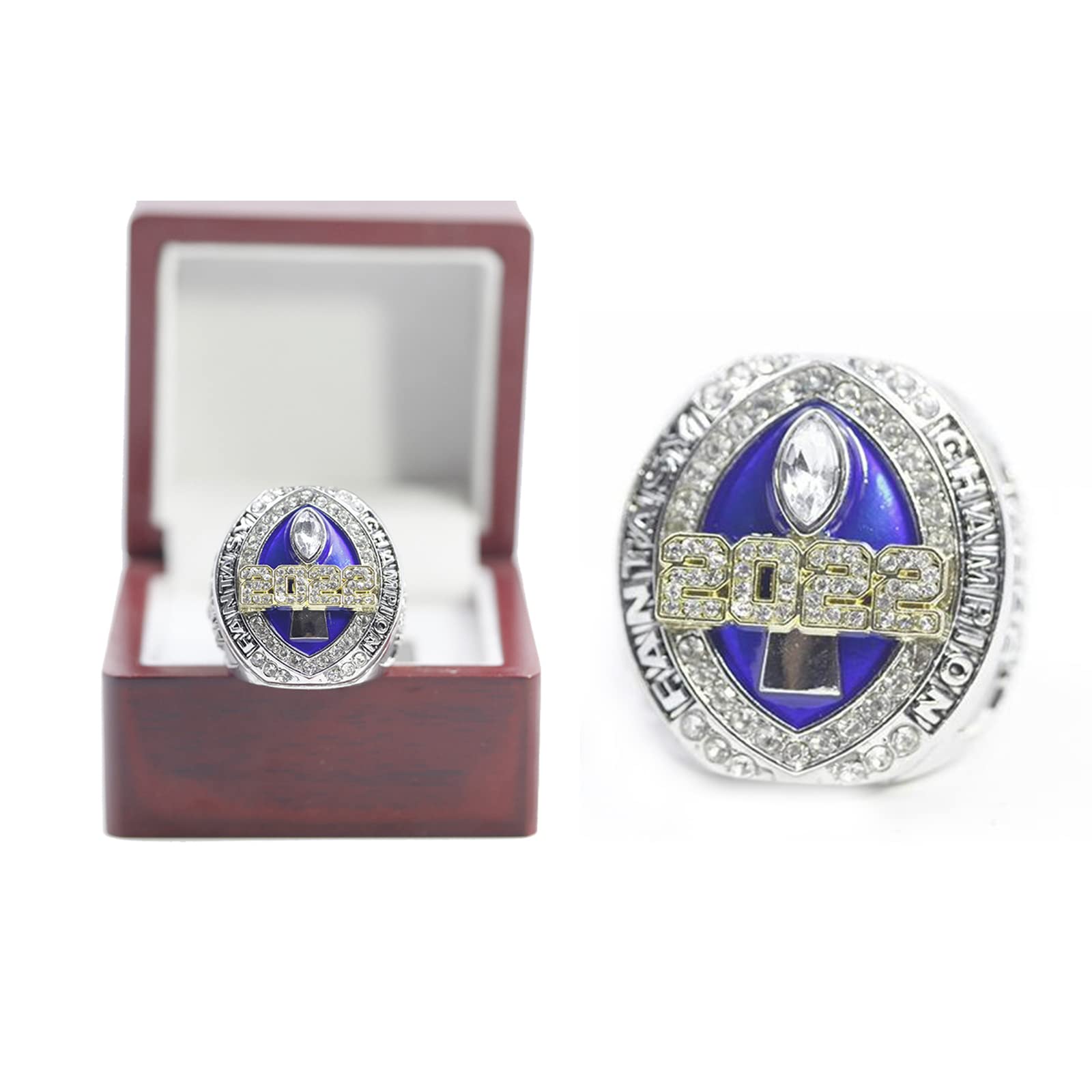 Fantasy-Football-Ring, Meisterschaftsring, FFL-Meisterschaftstrophäe, Geschenkbox, Ring-Display-Box, 13