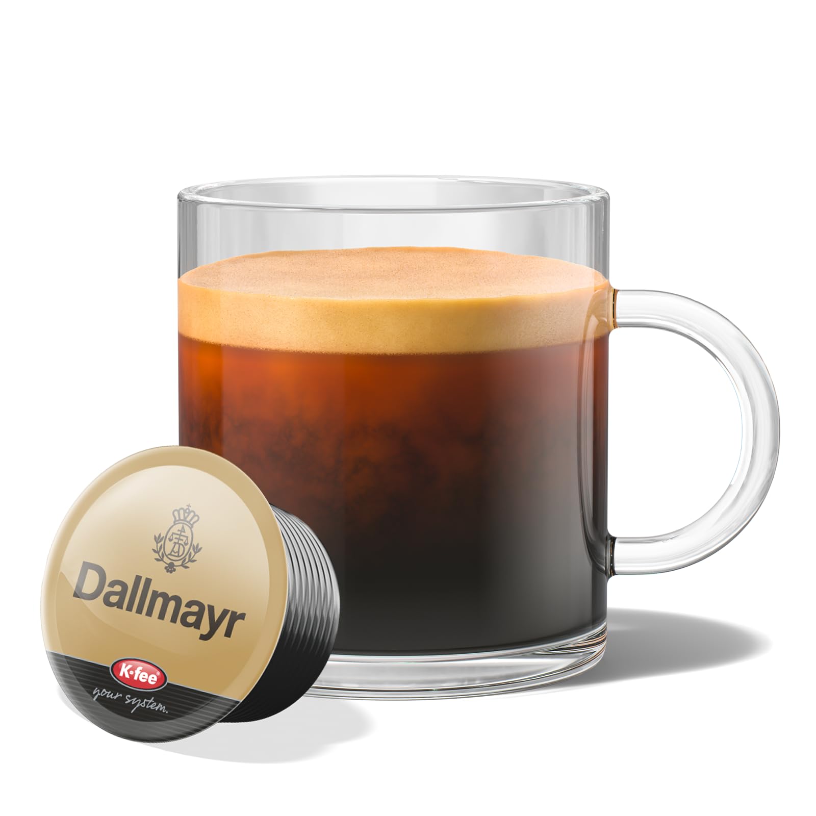 Dallmayr CREMA prodomo, kompatibel mit K-fee, ALDI EXPRESSI*& Tchibo Cafissimo*, feinster Spitzen-Kaffee, 96 Kaffeekapseln