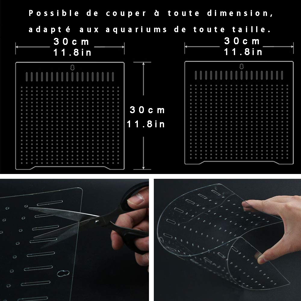 divisori per vasche divisori per acquari per coltivazione mista in PET/PETP Fish Tank Divider
