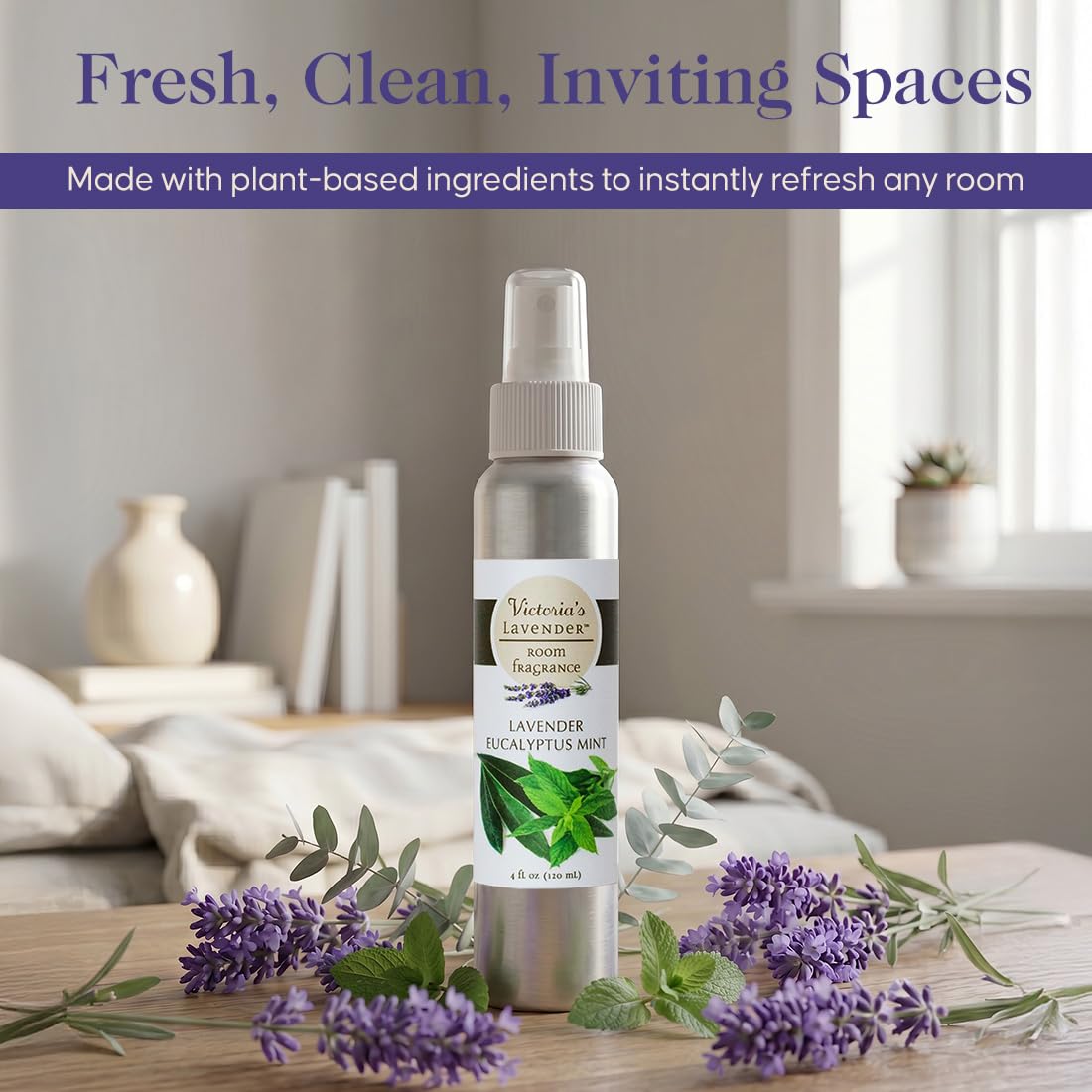 Victoria's Lavender Room Fragrance Spray - Lavender Eucalyptus Mint 4oz view 2