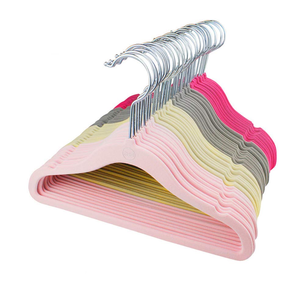 Perchas de Flocado Antideslizantes para Ropa Infantil, 10 Unidades por Lote, 30 cm, para Guardar Ropa de bebé, Color Aleatorio.