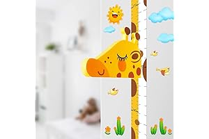 3D Movable Giraffe Height Ruler for Kids' Room Decor