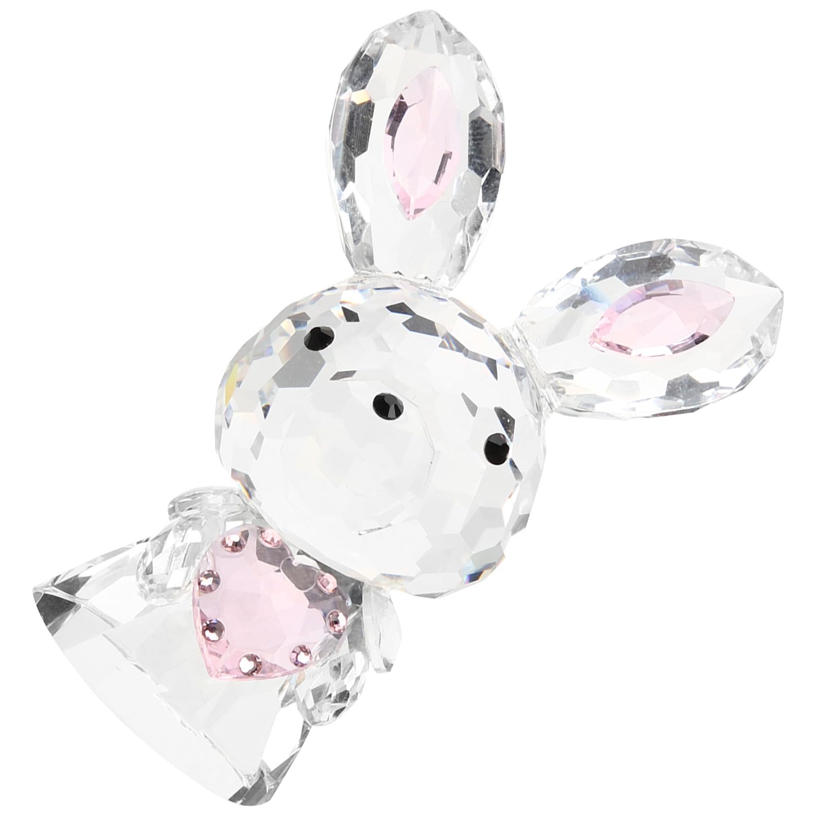 Cristal de lapin rose SUPVOX : une statuette haut de gamme aux finitions precieuses