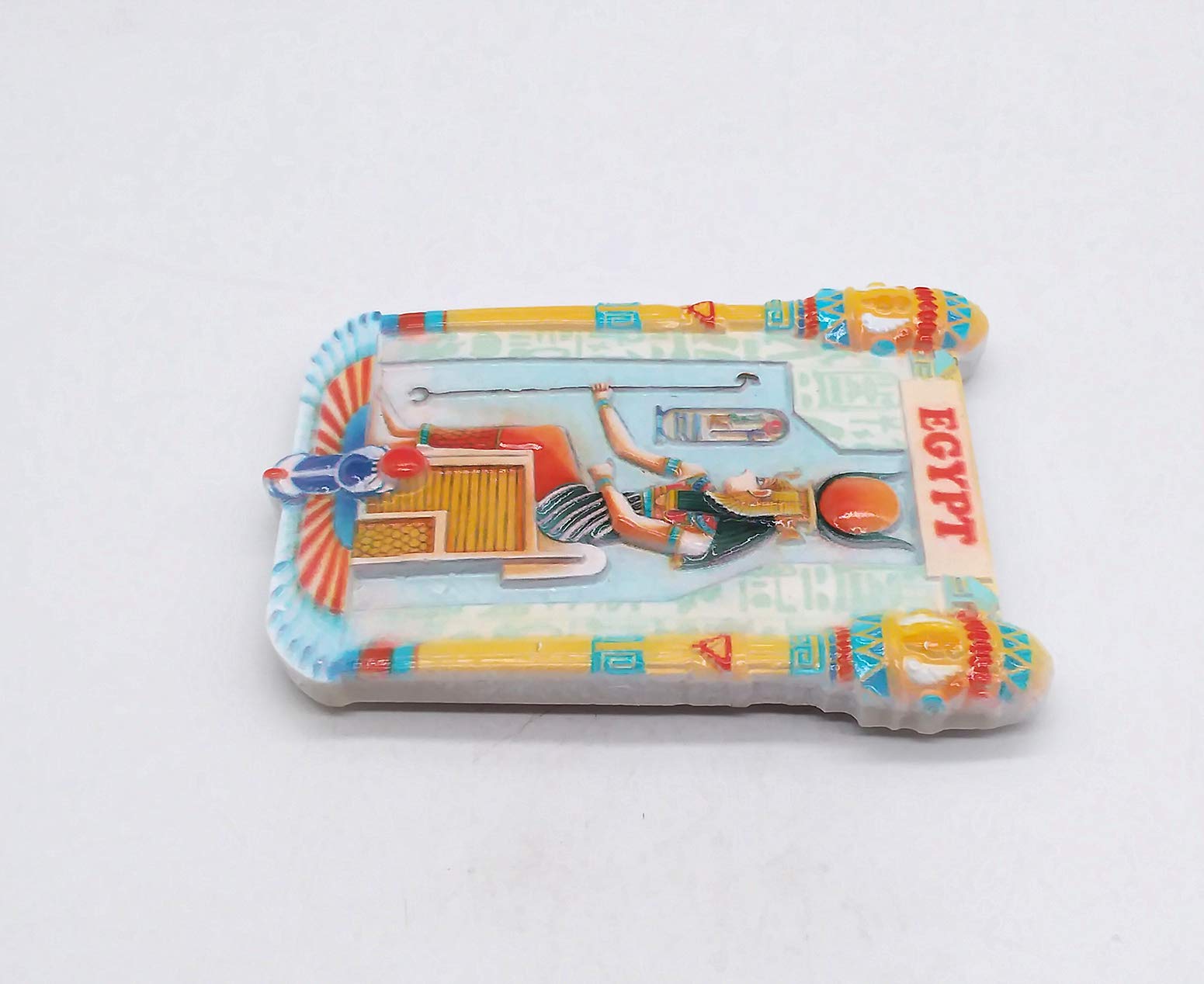 Calamita Frigorifero 3D Faraone Egizio - Decorazione In Resina 9x6cm - Foto 7