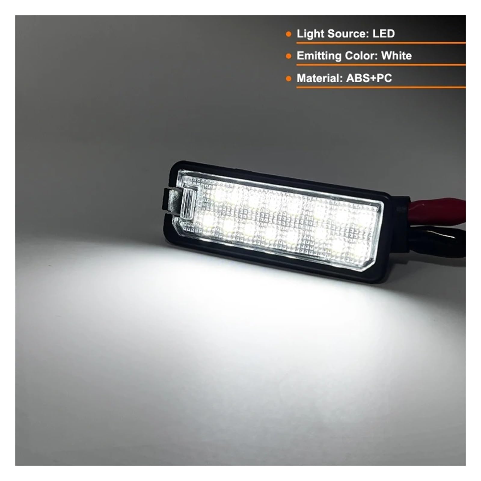 Conjunto Luz Matrícula Para Skoda Para Superb II 2009 2010 2011 2012 2013 OEM 1K8943021 2 Uds Luz LED De Matrícula