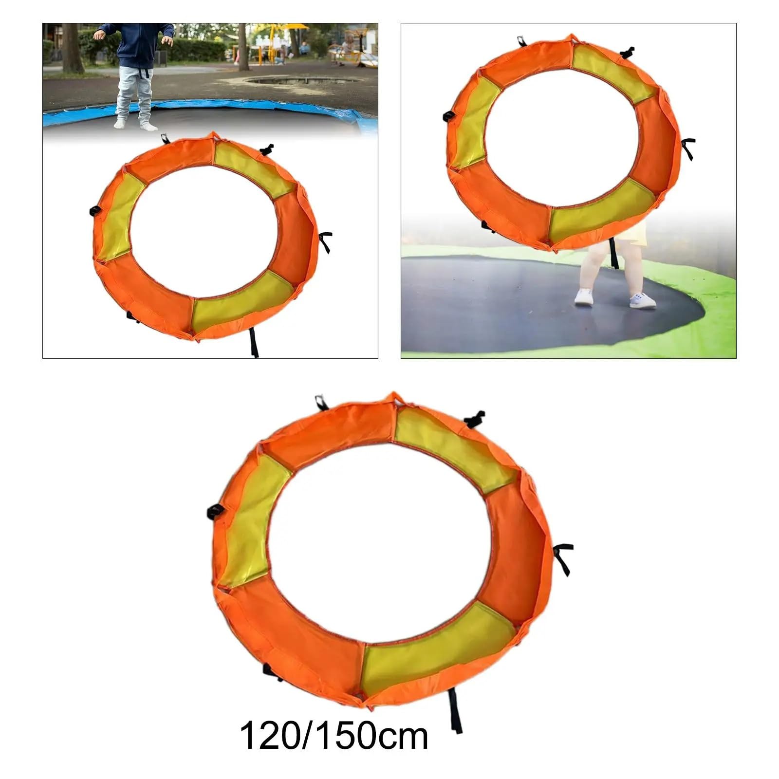 Trampolino Copertura a Molla per Trampolino. Imbottitura per Telaio Rotondo. Imbottitura di Ricambio per Trampolino Tappetino per Salto Trampolino(1.2m)