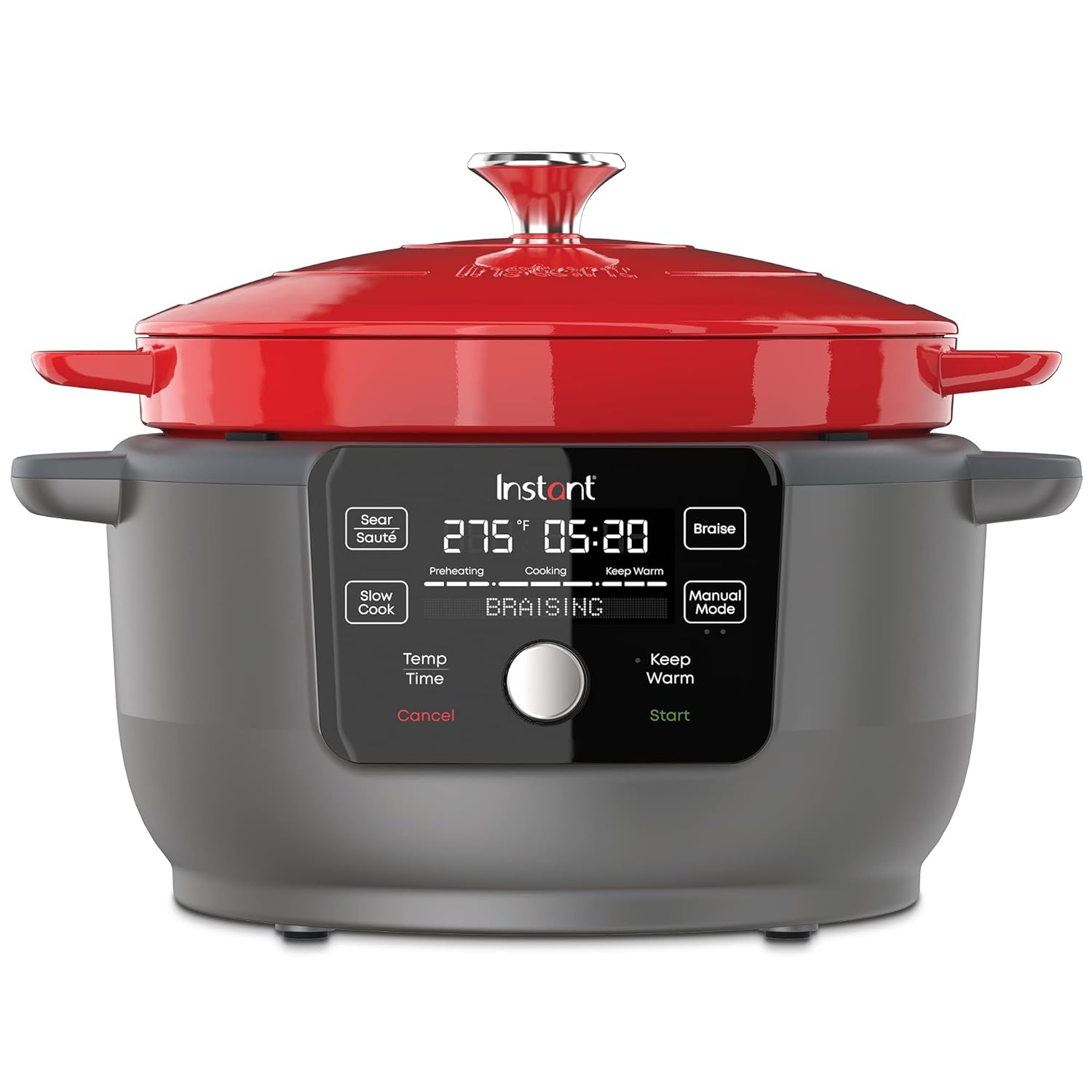 Instant Pot Electric Round Dutch Oven 6-Quart 1500W From the Makers of Instant Pot 5-in-1 Braise Slow Cook