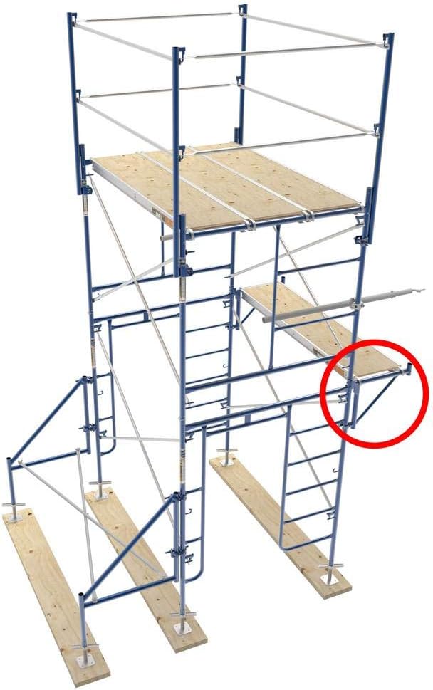 20 in Blue Powder Coated Steel Scaffolding Side Bracket