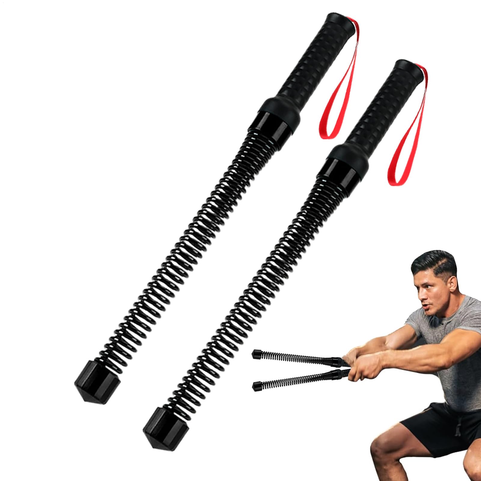 バトルロープ トレーニングロープ ロック機構付き 5本セット Amazon | コードレスバトルロープ ホームジム用 | トレーニング用