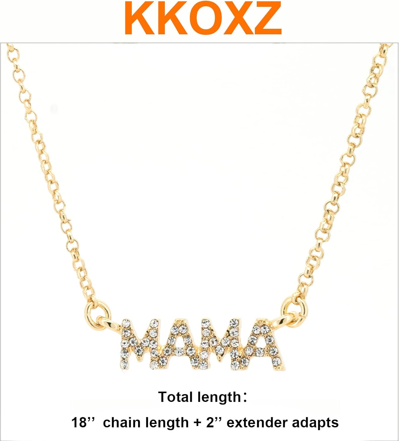 Mama Pendant Necklace for Women - 18K Gold Plated Dainty Jewelry Mother's Day Gift for Mom, Non-Tarnish Trendy Necklace for New Moms - Image 6