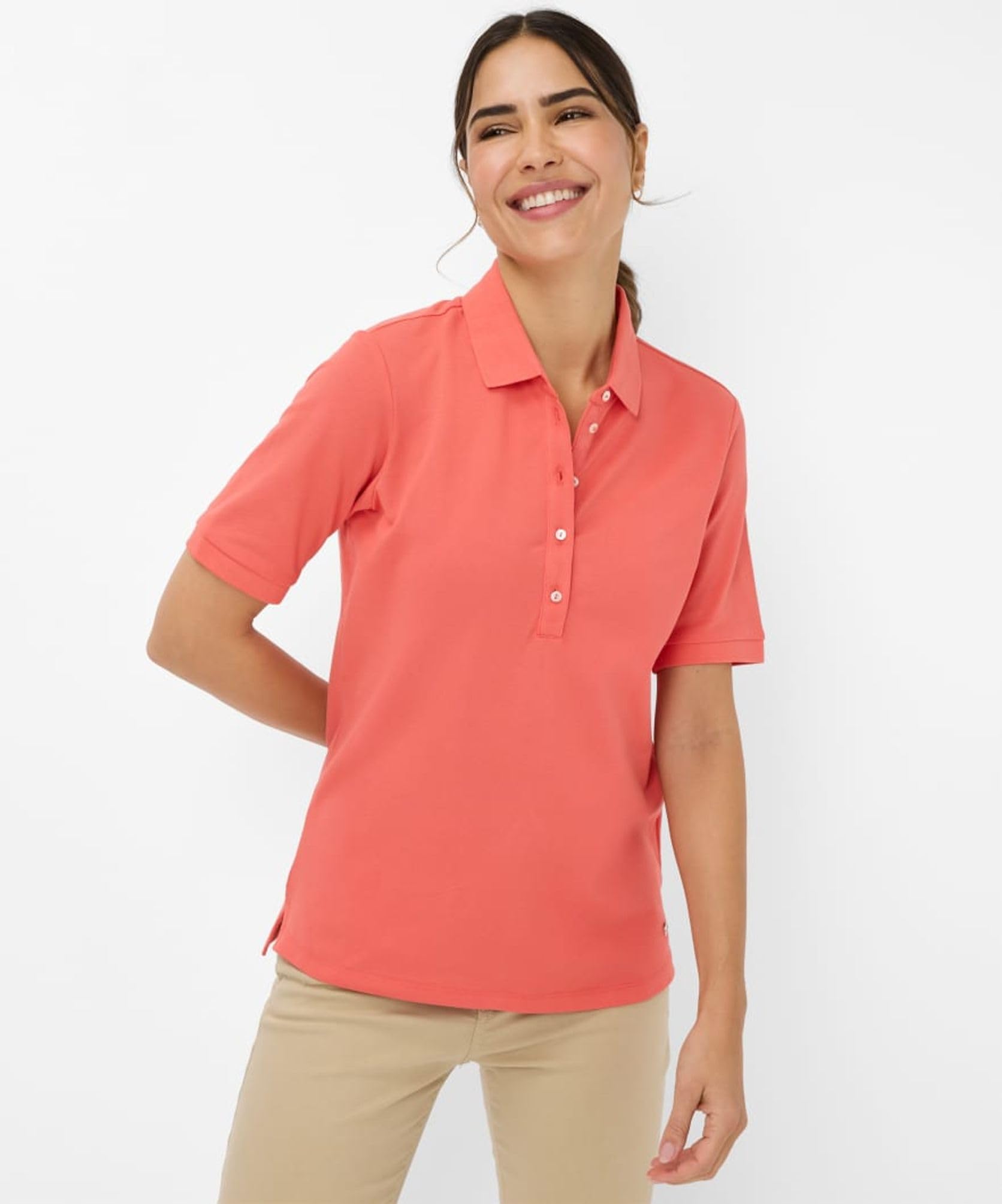 BRAX Style.Cleo Pima Pique Solid T-Shirt Femme