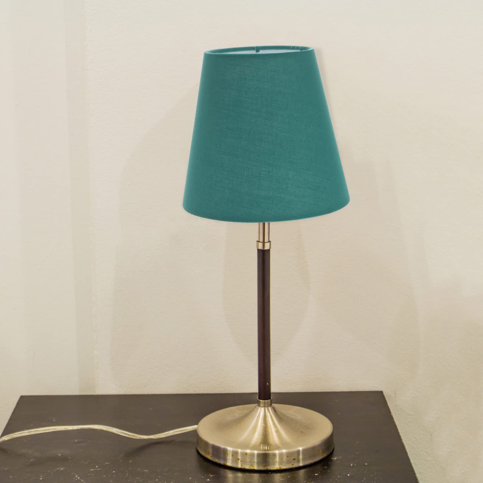 Minkissy Sostituzione Paralume in Tessuto: Paralume a Botte E14 Clip- on Paralumi Color Caramella in Tessuto Naturale per Lampadari Candelabri Lampada da Tavolo 14 Cm