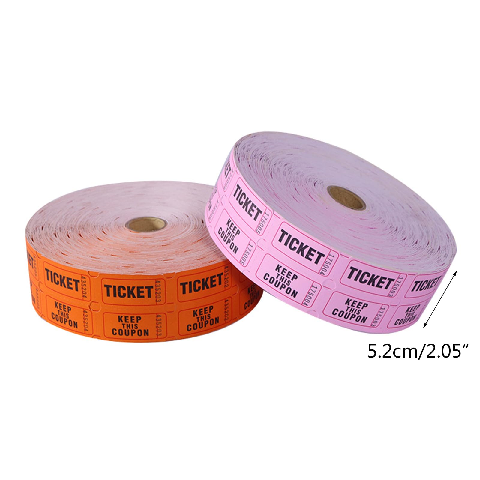 1 rotolo da 1000 biglietti numerati per lotteria, rotolo singolo per feste, premi, raccolta fondi, carnevale