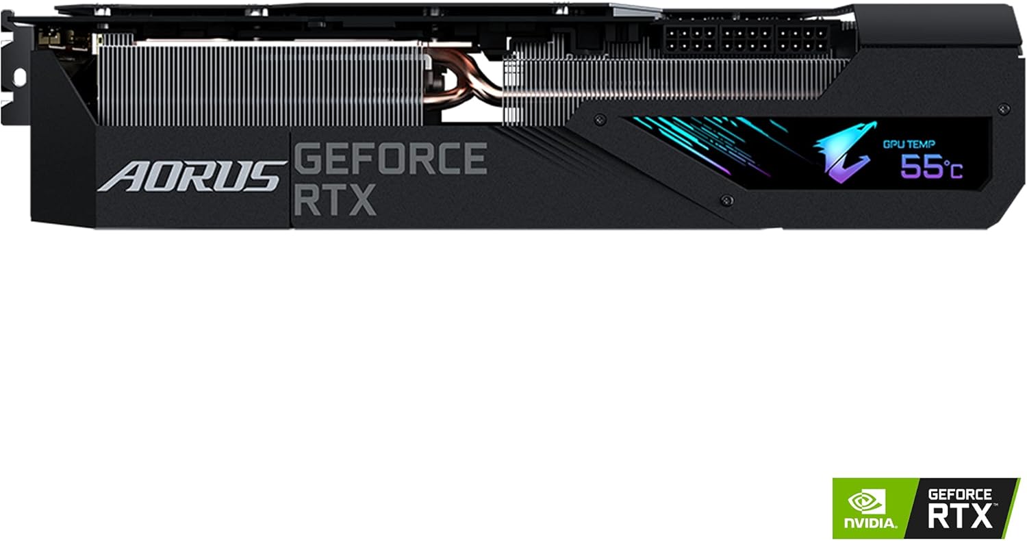 Gigabyte AORUS GeForce RTX 3080 Master 10G (REV3.0) Graphics Card, Max Covered Cooling, LHR, 10GB 320-bit GDDR6X, GV-N3080AORUS M-10GD REV3.0 Video Card (Renewed)