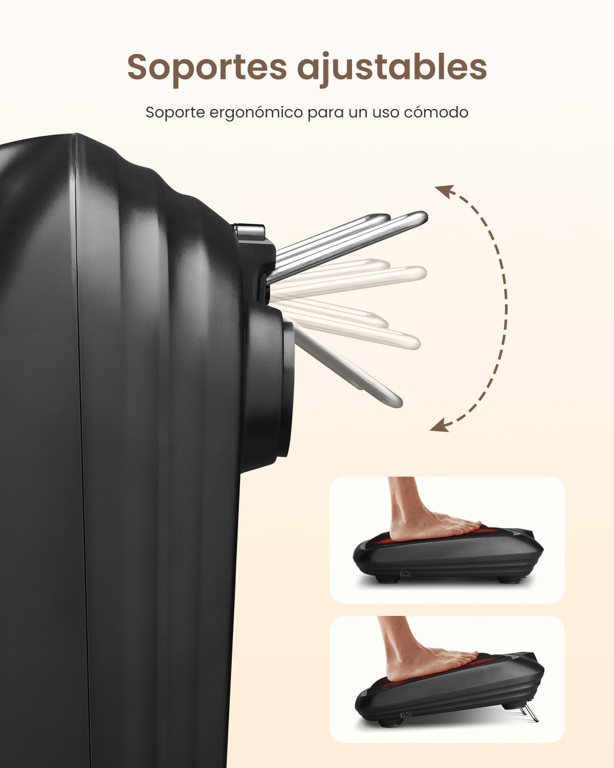 RENPHO Masaje Eléctricos de pies con calor, Masajeador eléctrico de pies Shiatsu,Masajeadores para pies de amasamiento profundo con cubierta extraíble para fascitis plantar, neuropatía y pies cansados