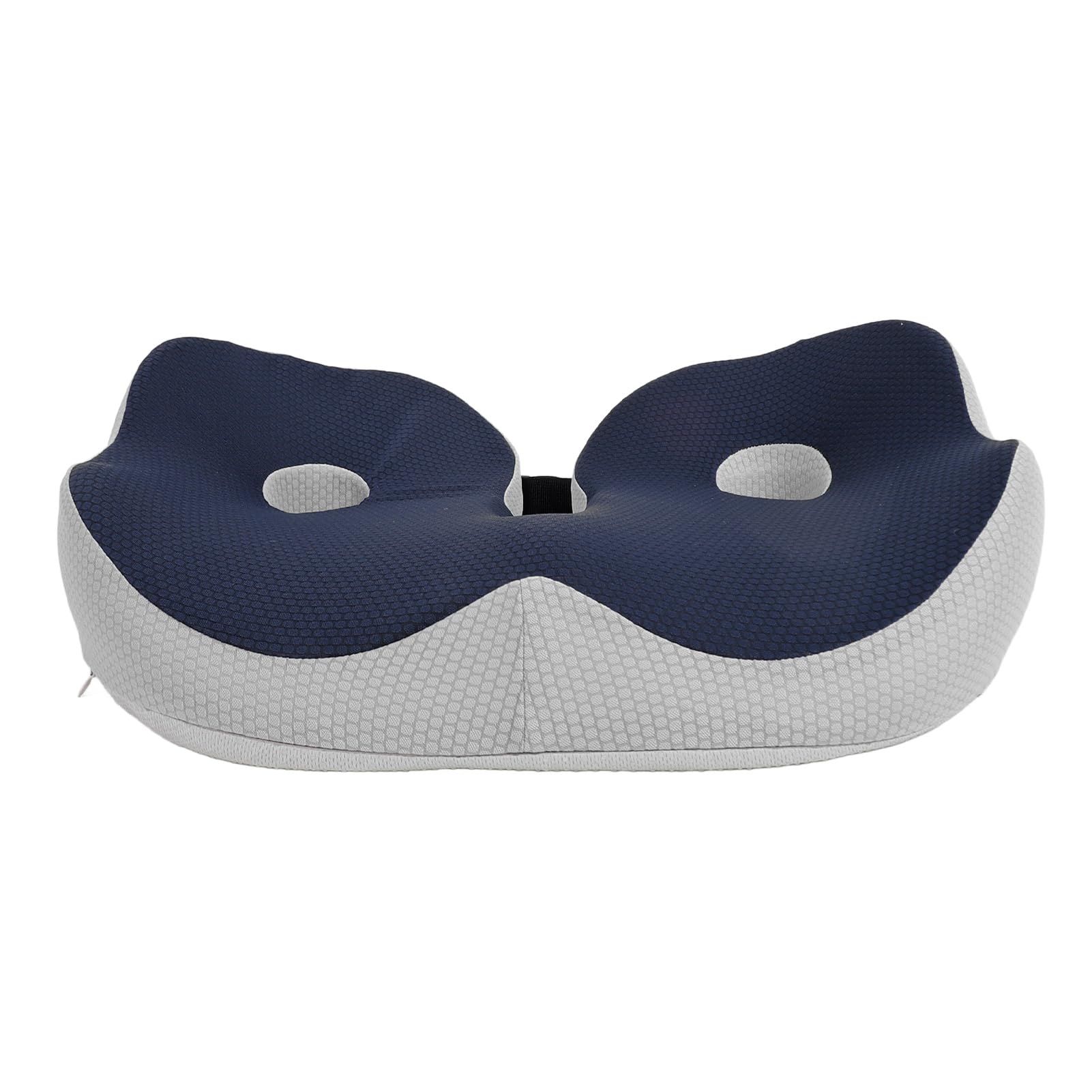 AMONIDA Cojín de Espuma Viscoelástica para Silla de Oficina, Diseño Ergonómico en Forma de U Que Proporciona Alivio y Apoyo para el Dolor del Coxis, 1 Unidad (Azul Oscuro)
