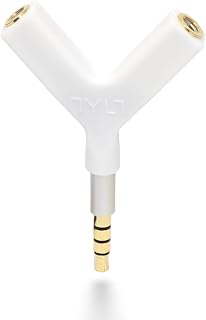 TYLT 3.5mm Headphone Splitter for Smartphones and Tablets - White
