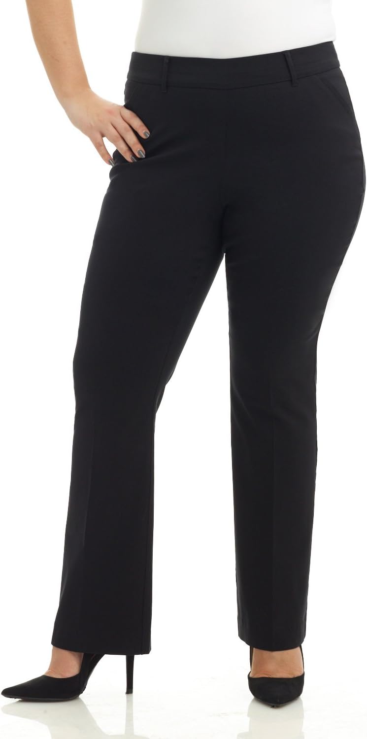 Curvy Woman Ease into Comfort Barely Bootcut Plus Size Pant