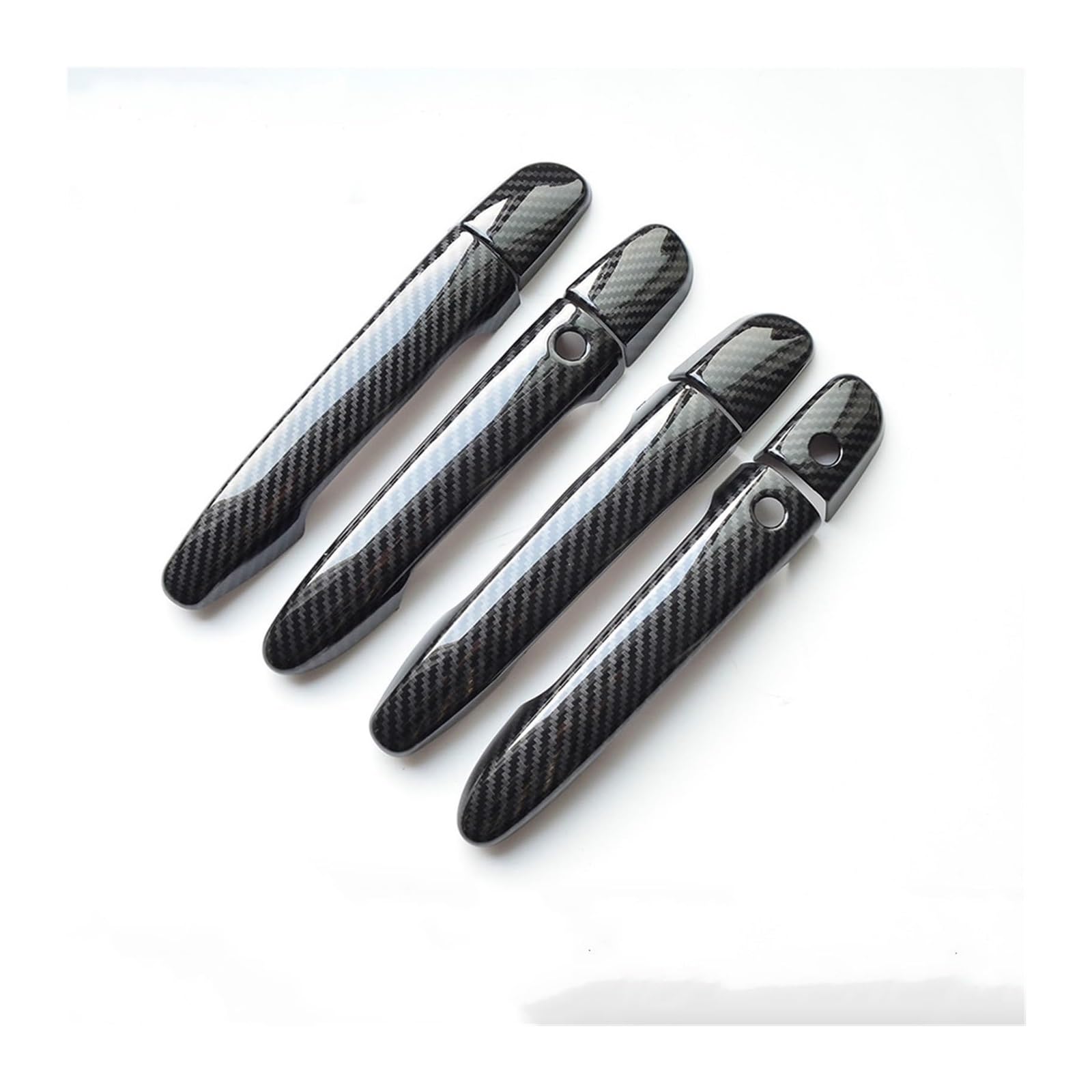 HCKCLMBMZW for Mazda Cx-5 Cx5 CX 5 2012-2020 Styling Accessories Carbon Fiber Chrome Car Door Handle Cover Decor Trim Door Handle Cover(Style1)