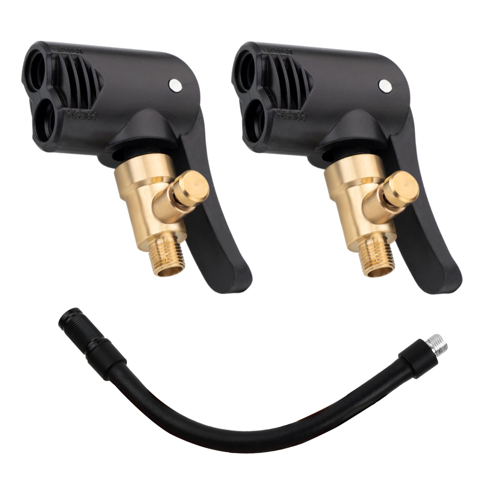 Profiwoab 3 valvole per auto da 1/4 pollici Air Chuck, in ottone, raccordo per valvola a leva, per auto