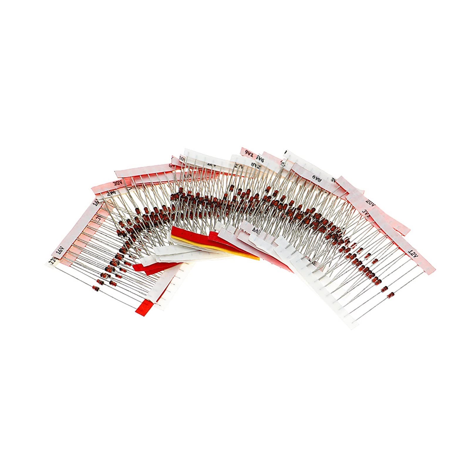 Kit Assortito di diodi Zener da 1 W (Color : 26Values X 10pcs Mix)