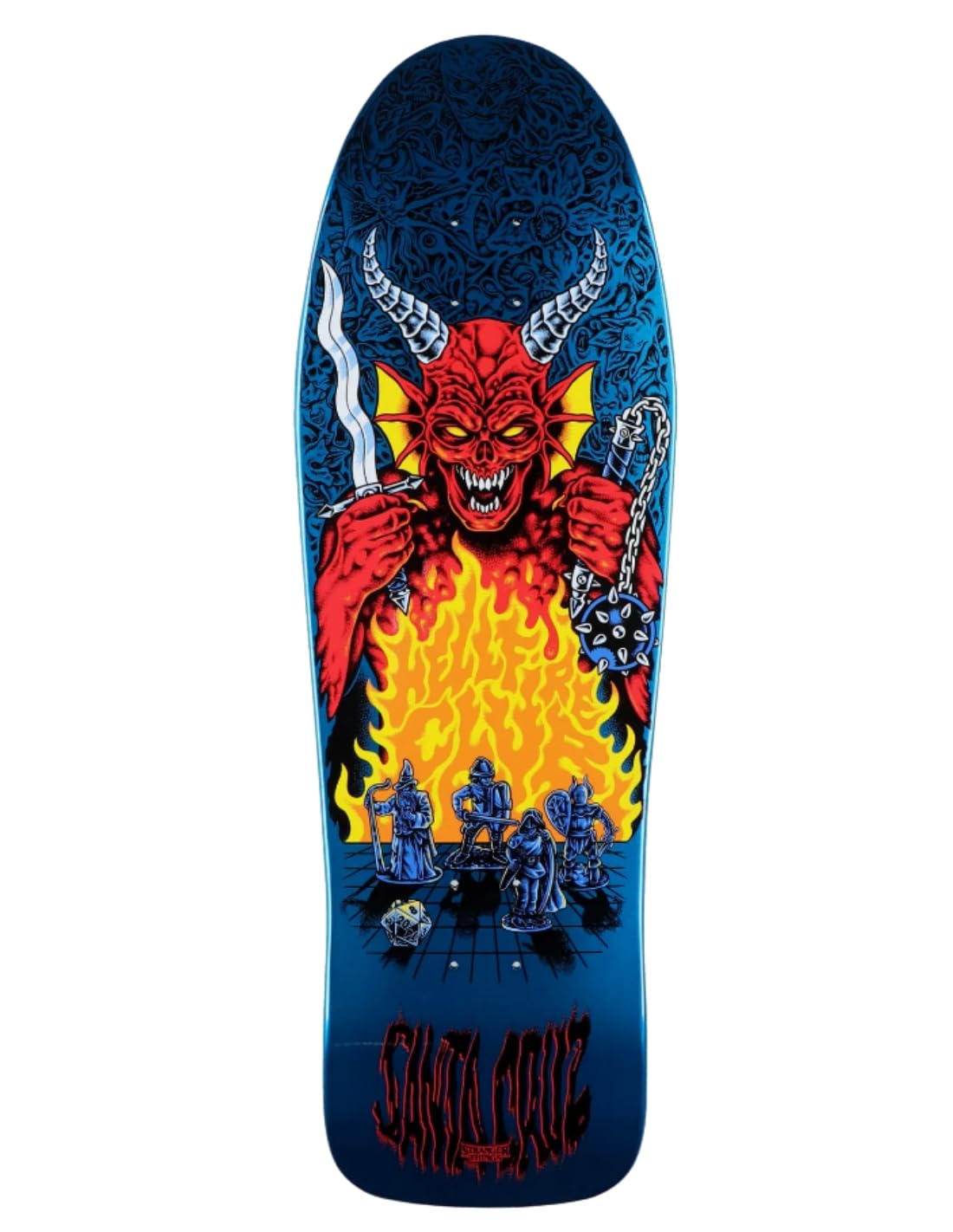 Santa Cruz Stranger Things Knox Hellfire Pit 10.07in x 31.275in Skateboard Decks