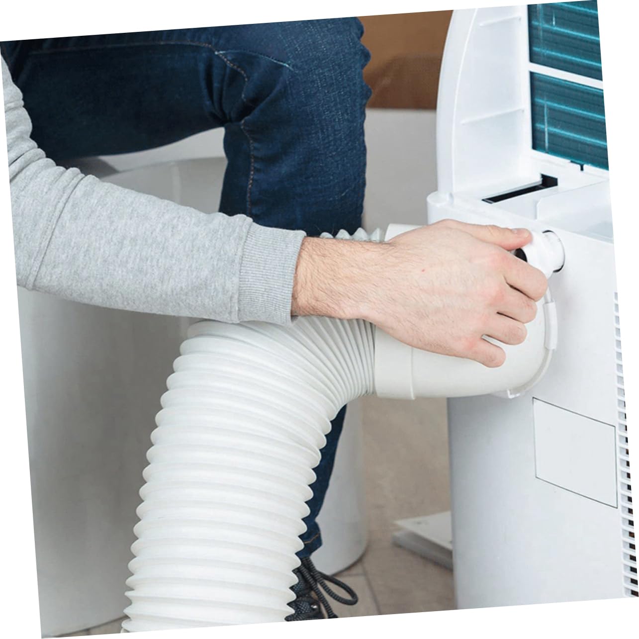PRETYZOOM Tubo Scarico Flessibile Per Condizionatore Aria Per Installazione Facile Per Climatizzatori e Asciugatrici