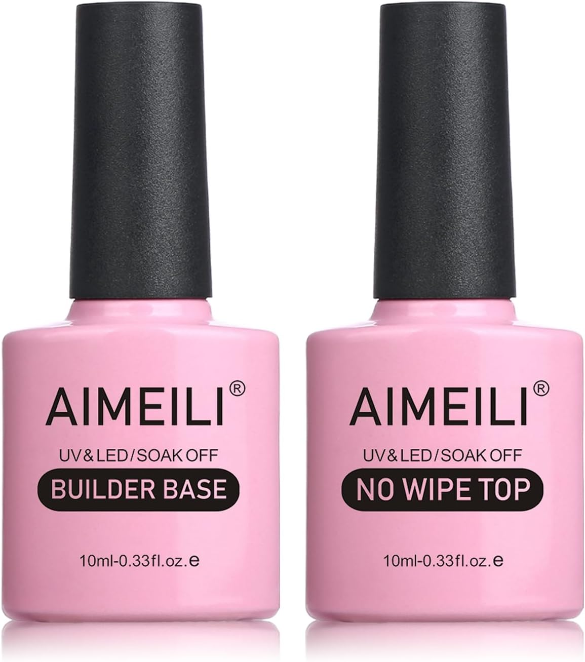 5 in 1 Builder Base Hema Free Clear Builder Nail Gel for Nails Extension and No Wipe Top Set Soak Off U V LED Cruelty Free Vegan Gel Nail Lacquer
