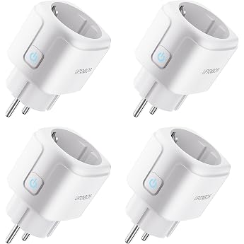 Smart Socket 16 A WLAN Socket with Current Measurement Pack of 4