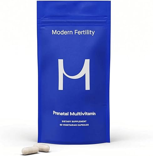 Modern Fertility Multivitamínico prenatal | Desarrollado con obstetra-ginecólogos, contiene 12 nutrientes esenciales para apoyo antes, durante y